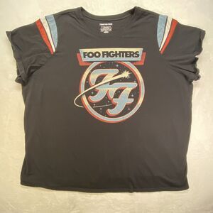 Foo Fighters Tee plus size 6 Band Concert T Shirt‎ Blk w Logo